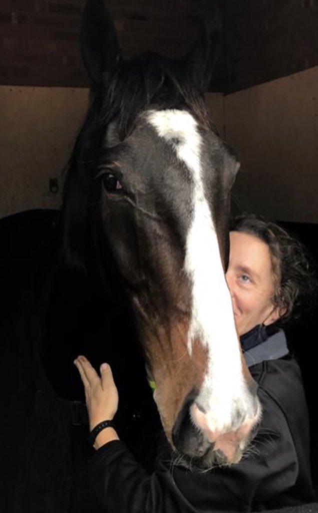 KeighleyTeam's tweet photo. Our 3rd @CheltenhamRaces runner is Debden Bank who has won his last 3 races &amp; will be partnered by James King. His partnership are pinching themselves they have a runner at Jumps HQ. They are living the dream…. @ErnestaVerburg adores Debden &amp; he adores her! Good luck Team. https://t.co/ToYvuFB6ia