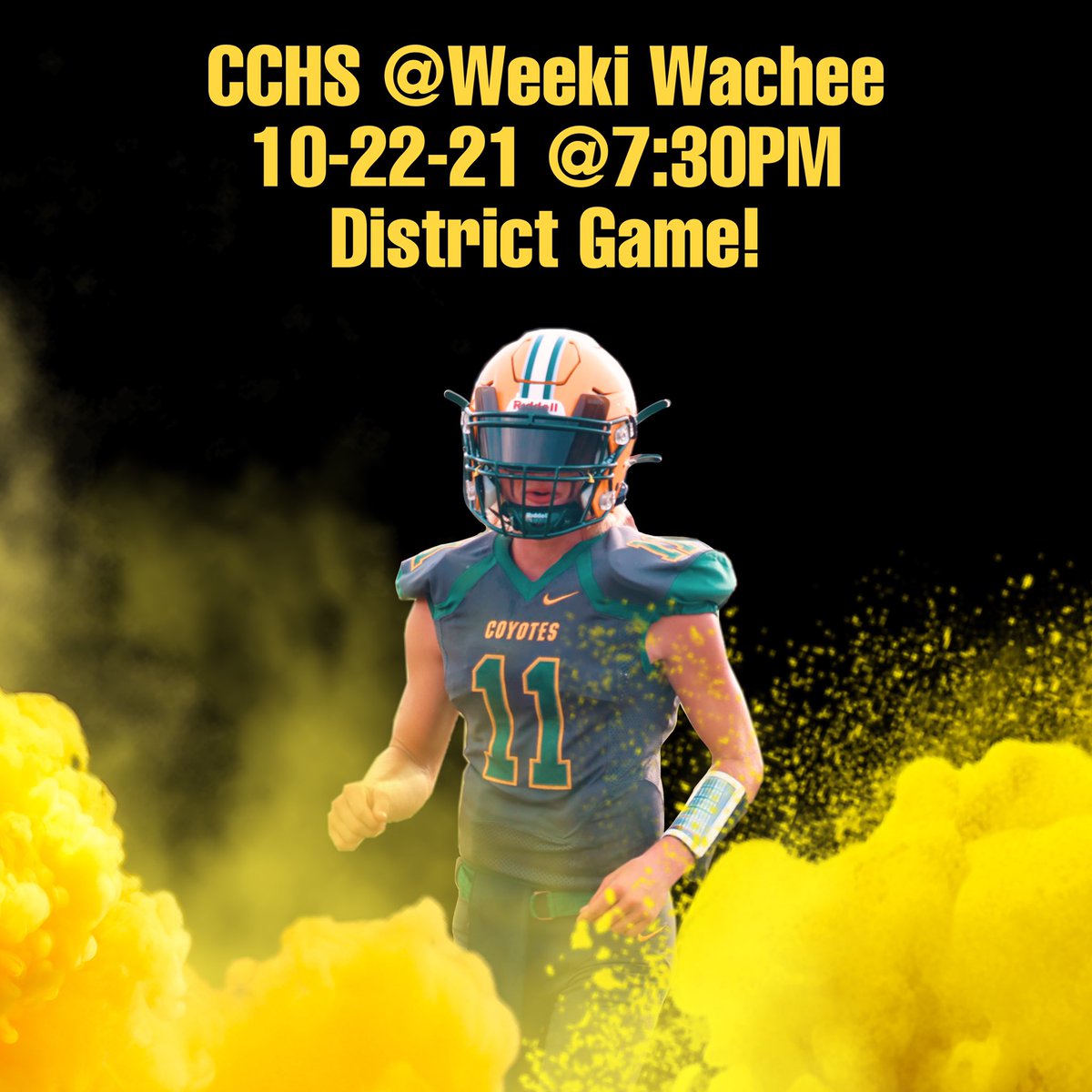 GAME DAY!!! Come support our Coyotes tonight as we travel to Weeki Wachee to hunt down the Hornets! Kick off set for 7:30! STAYHOWLIN! #NEEDIT! <a href="/StayHowlin/">Coyote Football</a> <a href="/TheCoyoteWay/">CypressCreek</a> <a href="/CCHS_Sport/">Cypress Creek High School Athletics</a> <a href="/CoachTico/">Coach Hernandez</a>