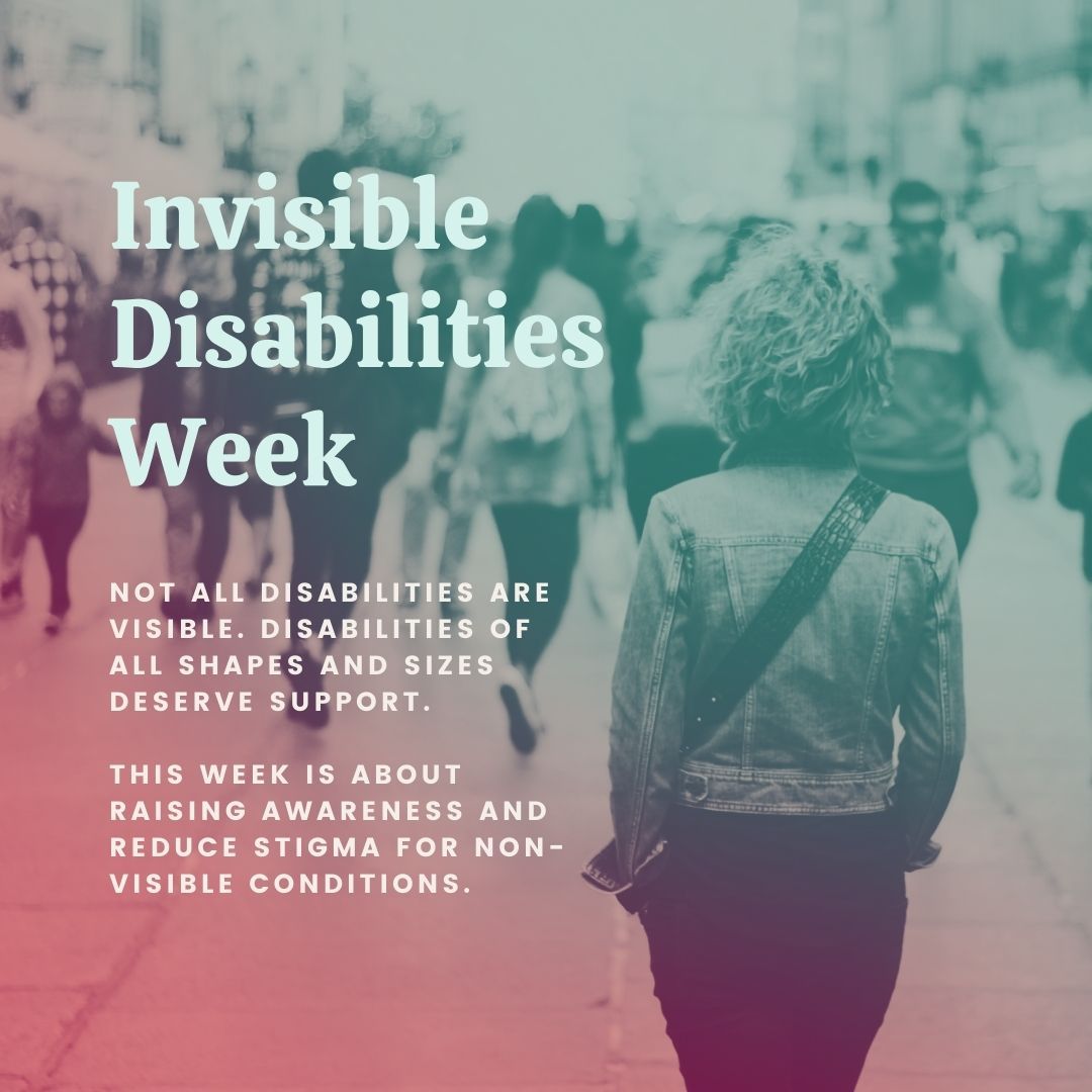 Oct 17-23 is Invisible Disabilities Week. Let's spread empathy and awareness and fight for everyone to have access to the right care without stigma or systemic barriers. #InvisibleDisabilitiesWeek