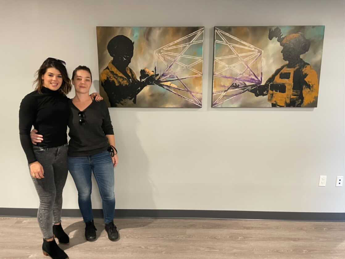 BooneGroupDC's tweet photo. We've been keeping a secret ... and can't anymore! 🎉
Our office has been updated with this beautiful piece by artist Invader Girl and we could not be more thrilled. 
Check out how this piece brings us new perspective to modern innovation here:  https://t.co/wyWqwFj2nm https://t.co/s18F7p3MyV