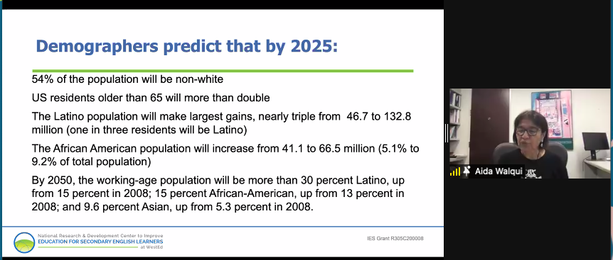 Dr. Aida Walqui shares interesting predictions #TNTESOL2021