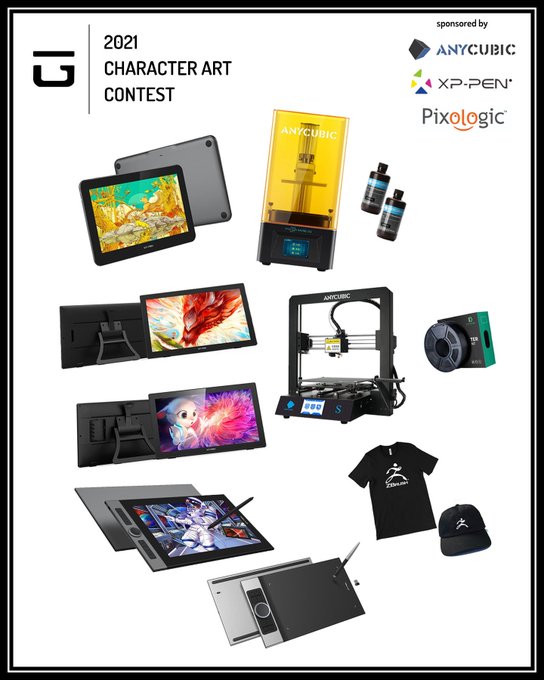 🏆Starting this year's digital sculpting contest for fans and friends on discord with many 3D printers and tablets as prizes!!!!! thanks to @xppenusa @anycubic3dprint and @pixologic 
https://t.co/4cNTlJN3hE 