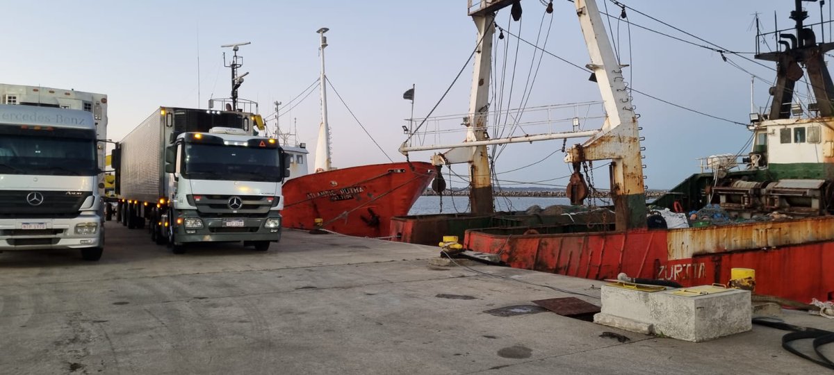 AnpComunicacion's tweet photo. #PuertoLaPaloma

En el muelle 2, comienza la descarga de 190 toneladas de merluza y calamar del buque pesquero⛴️ ATLANTIC RUTHANN

▶️Armador POTENSOL https://t.co/UXGcHnDnsv