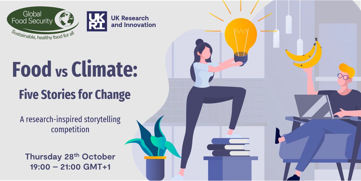 Less than a week to go until the final of our 2021 #SpeakUpFFS research storytelling competition! 🚨
Want learn more about the link between our food and the #climatecrisis ahead of #COP26? ⛈️🌾🐄
Join us on 28/10 for an evening of creativity + research👉 eventbrite.co.uk/e/food-vs-clim…