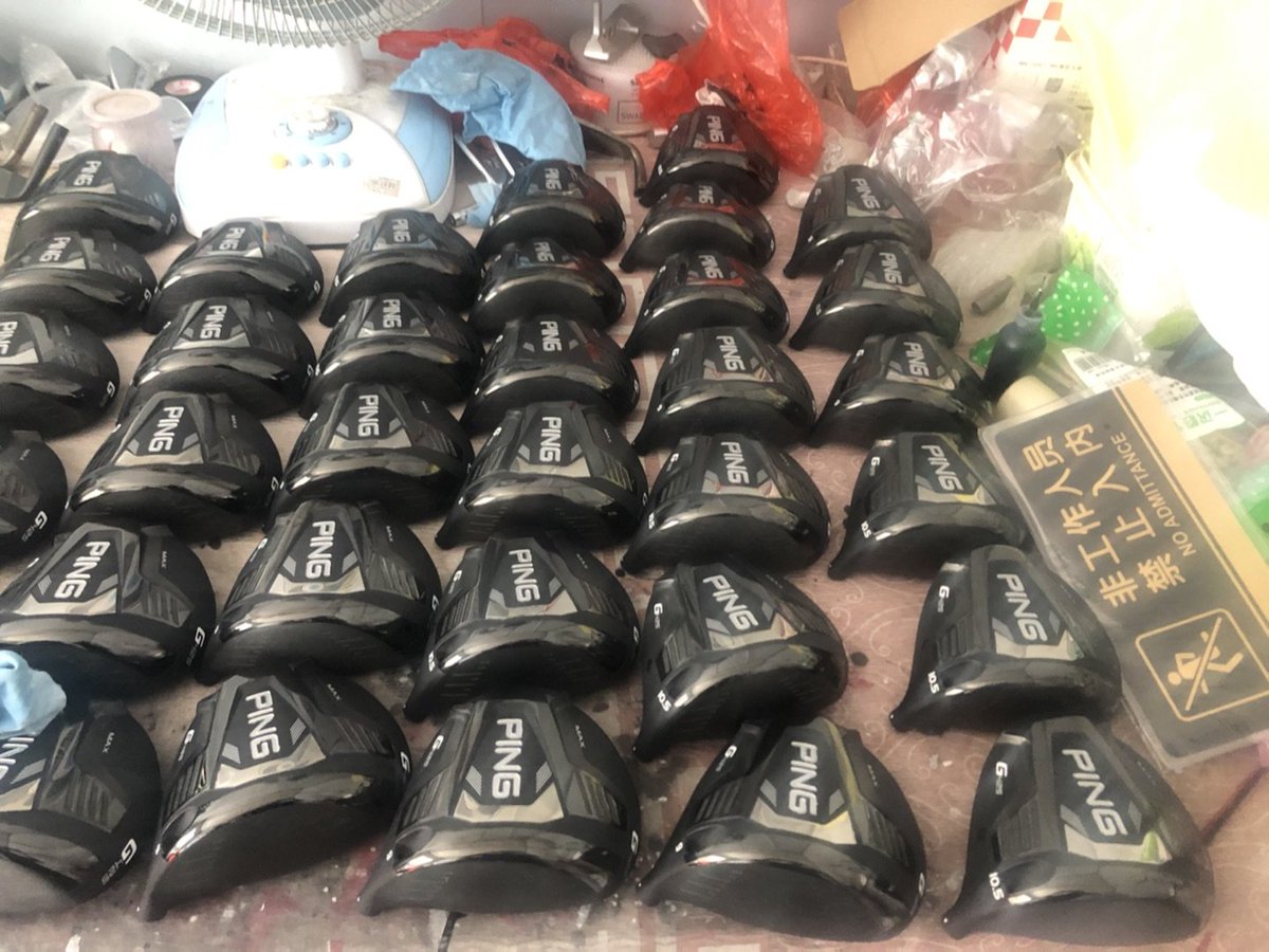 MyGolfSpy's tweet photo. Counterfeiters busted with over 20,000 pieces of counterfeit golf equipment

https://t.co/CsugitCeTt https://t.co/whC6mhQI3P