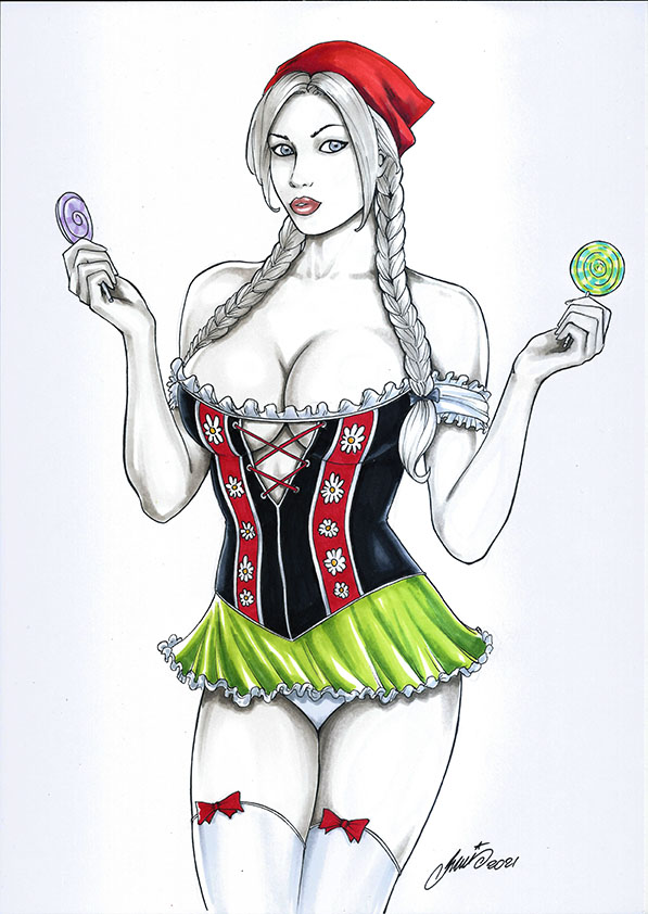 Hm1Art's tweet photo. Gretel Grimm Fairy Tales #Sexy #HM1ART Art #Comics #Wonderland #SexyGirl #Drawing HM1ART https://t.co/vkVW8YT6RV