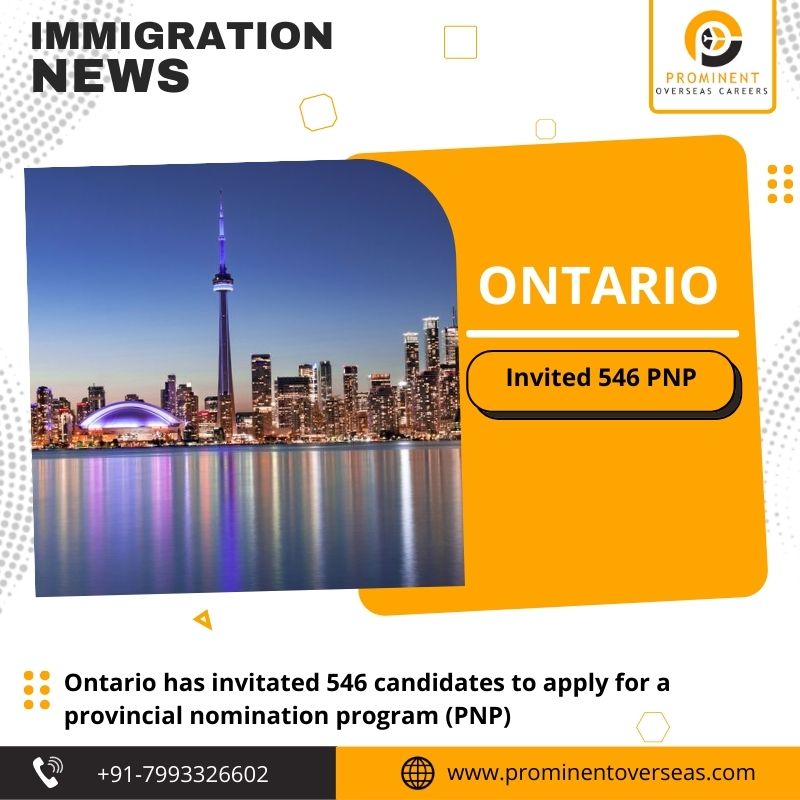 prominentcareer's tweet photo. ONIP issued 546 invitations to apply for a #pnp from Ontario #Canadian #prvisa
#prominentoverseas #prvisainvitations #migratetocanada #canadapr #pnpprograms #ircc #cicnews #canadaimmigration #jobsincanadaforindians #canadavisa #workpermitcanada #skilledworkercanada https://t.co/NXQdC2C0gs