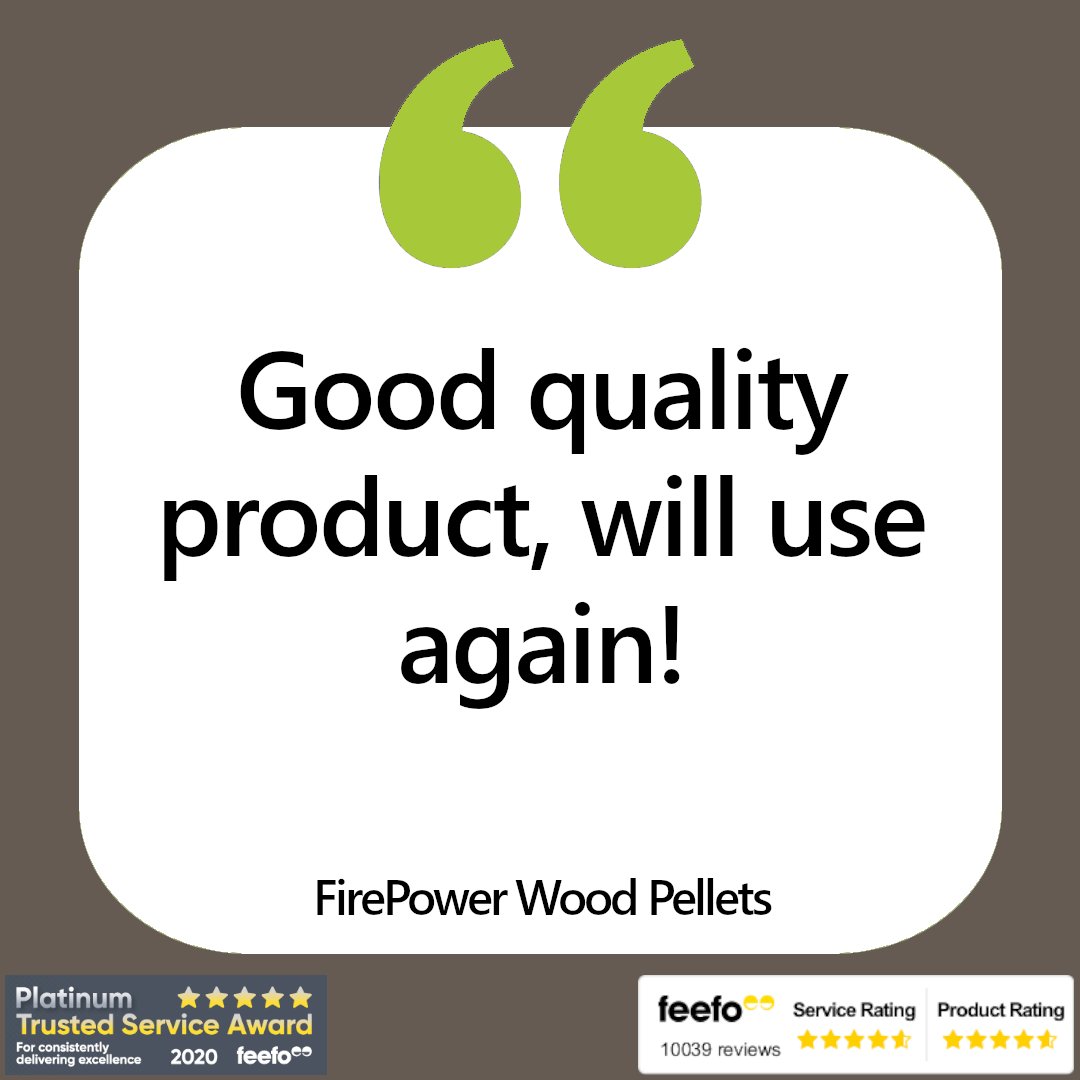 WHEnergy's tweet photo. Itโs Feedback Friday! We love to see reviews from happy Firepower customers.
Firepower is the every-day fuel designed to heat your home efficiently. Ordered yours?
https://t.co/UE8i96ZIAO
#customerfeedback #woodpellets #biomasswoodpellets #biomassheating #biomass #ecofriendly https://t.co/rf56QfKbst