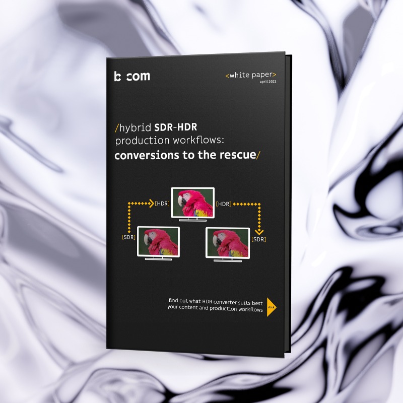 IRT_BCom's tweet photo. [#WhitePaper] 📢A must-read! It's already a huge success this year... But if you did not read it yet, you can still ask for it! 
"Hybrid SDR-#HDR #productionworkflows: Conversions to the rescue" by our experts @JYA_35 @taniapouli