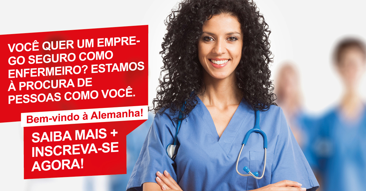 Quer trabalhar como enfermeiro (a) na Alemanha? Então se inscreva conosco!
A Agência Federal de Emprego Alemã (BA/ZAV) procura profissionais  para diversos empregadores alemães. Dê uma olhada em nosso Website e veja o que oferecemos. 
lnkd.in/dqN3wN2

#emprego #alemanha