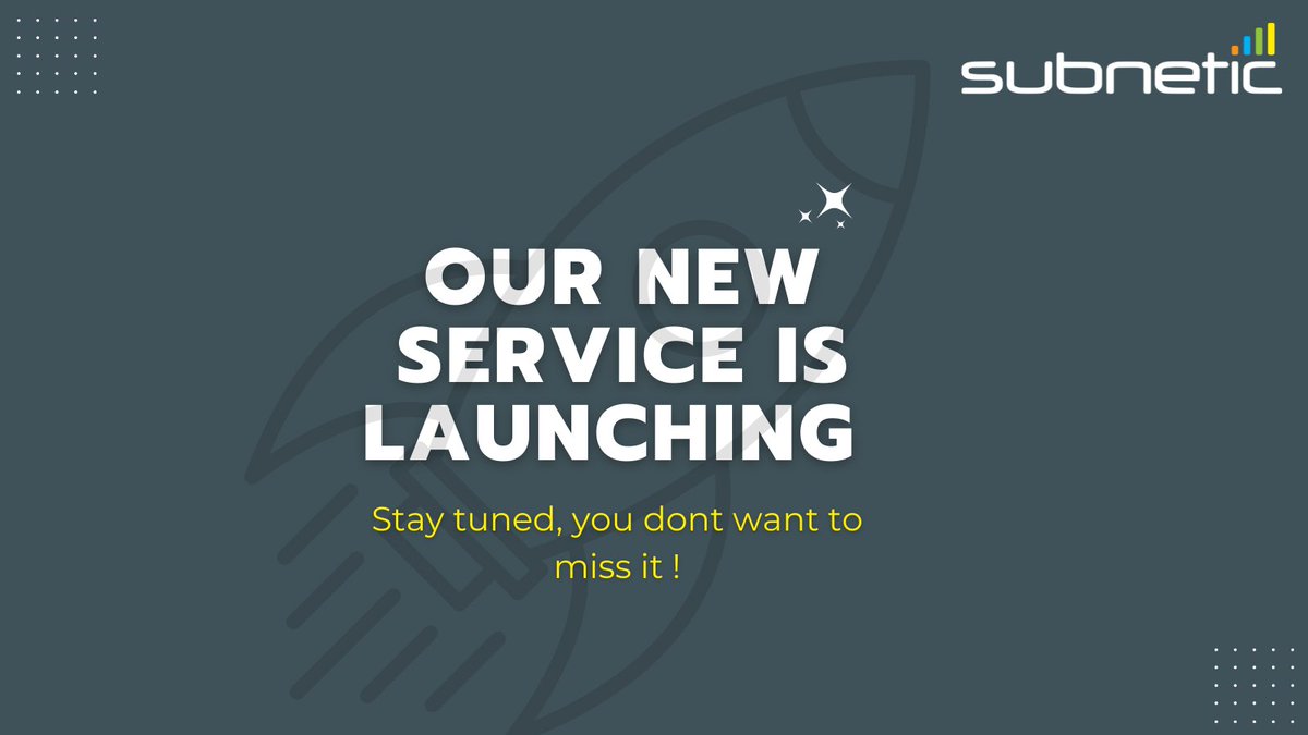 Subnetic's tweet photo. 👀 We've got something very exciting happening next week! Keep your eyes peeled...

#subnetic #newservice #launching #exciting https://t.co/zZBeK8kMSV