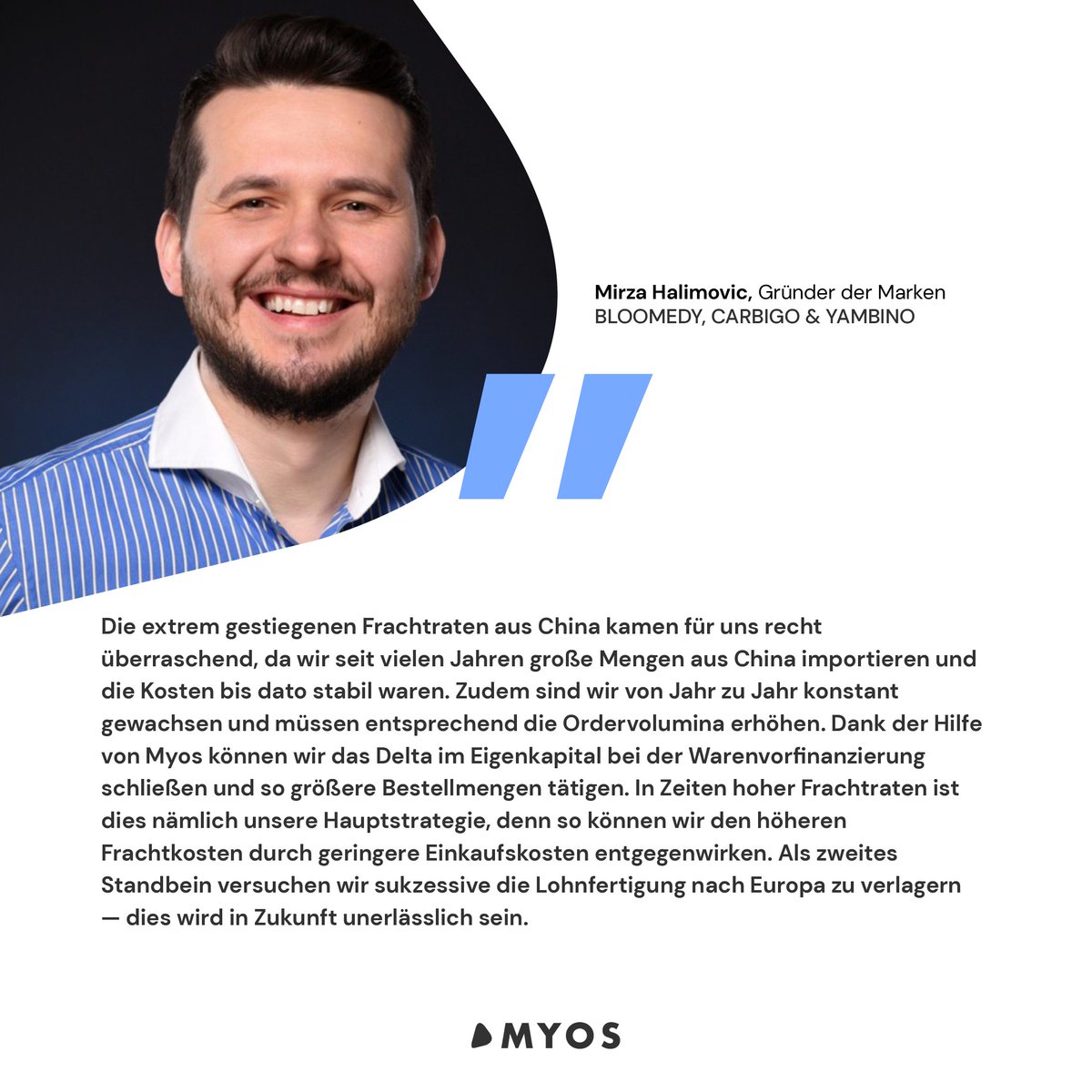 myos_finance's tweet photo. Explodierende Transportkosten für FBA Händler – was tun? 💥
Die Kosten für den Warenversand von Asien nach Deutschland sind weiterhin steigend. Wie gehen erfahrende Amazon-Händler damit um? Wir haben 3 Myos Experten befragt.
#myos #ecommerce #corona #amazonfba https://t.co/8lJrBSUlnG