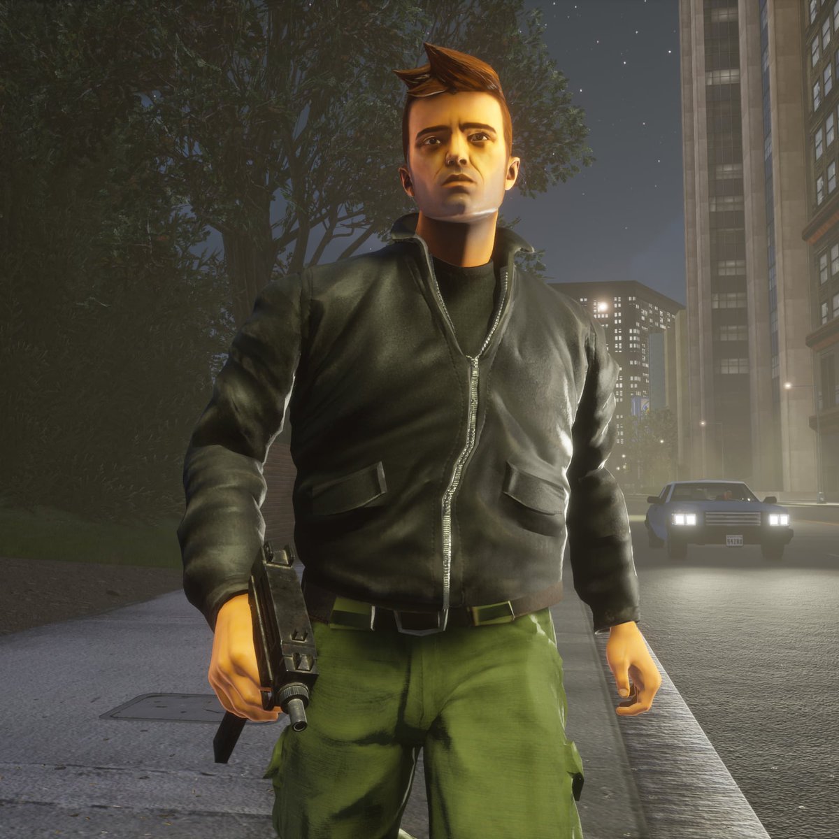 Tommy e Claude ainda não sabem nadar em GTA: The Trilogy