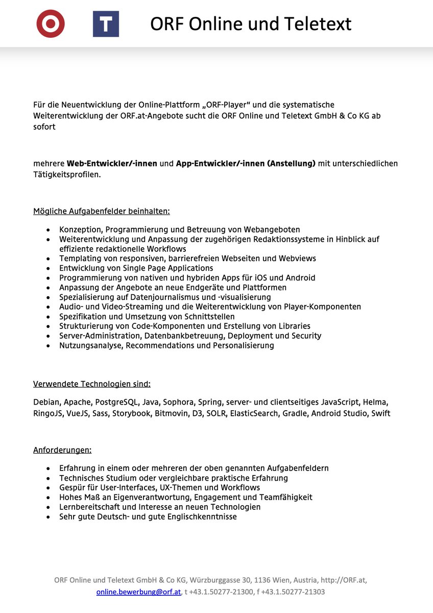 devORFat's tweet photo. Wir freuen uns über Verstärkung im Development-Team hinter https://t.co/adS52xTRtb 🧑‍💻👩‍💻👨‍💻 Gesucht werden mehrere Web- und App-Entwickler*innen, die sich in einem breiten Betätigungsfeld wohlfühlen. Details: https://t.co/MZtoHtqykU https://t.co/Bl4rkIkCxp