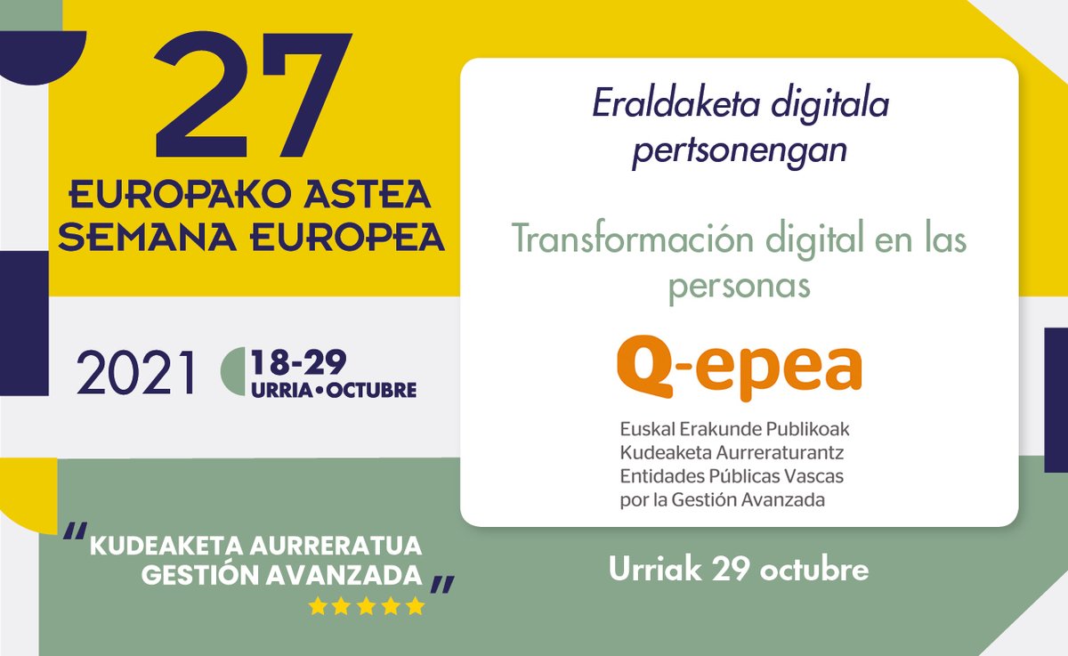 qepea's tweet photo. "La Transformación Digital en las personas"
Inscríbete en la jornada organizada por Q-epea: https://t.co/oDD3BXpOS5 https://t.co/0oORO0DB3h