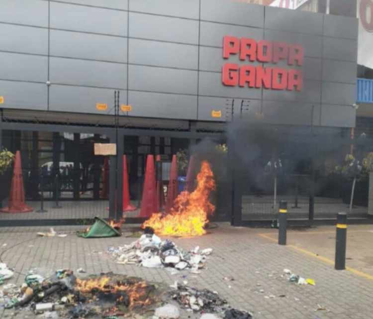 TUT student gunned down yesterday at propaganda. Now students are seeking for justice.