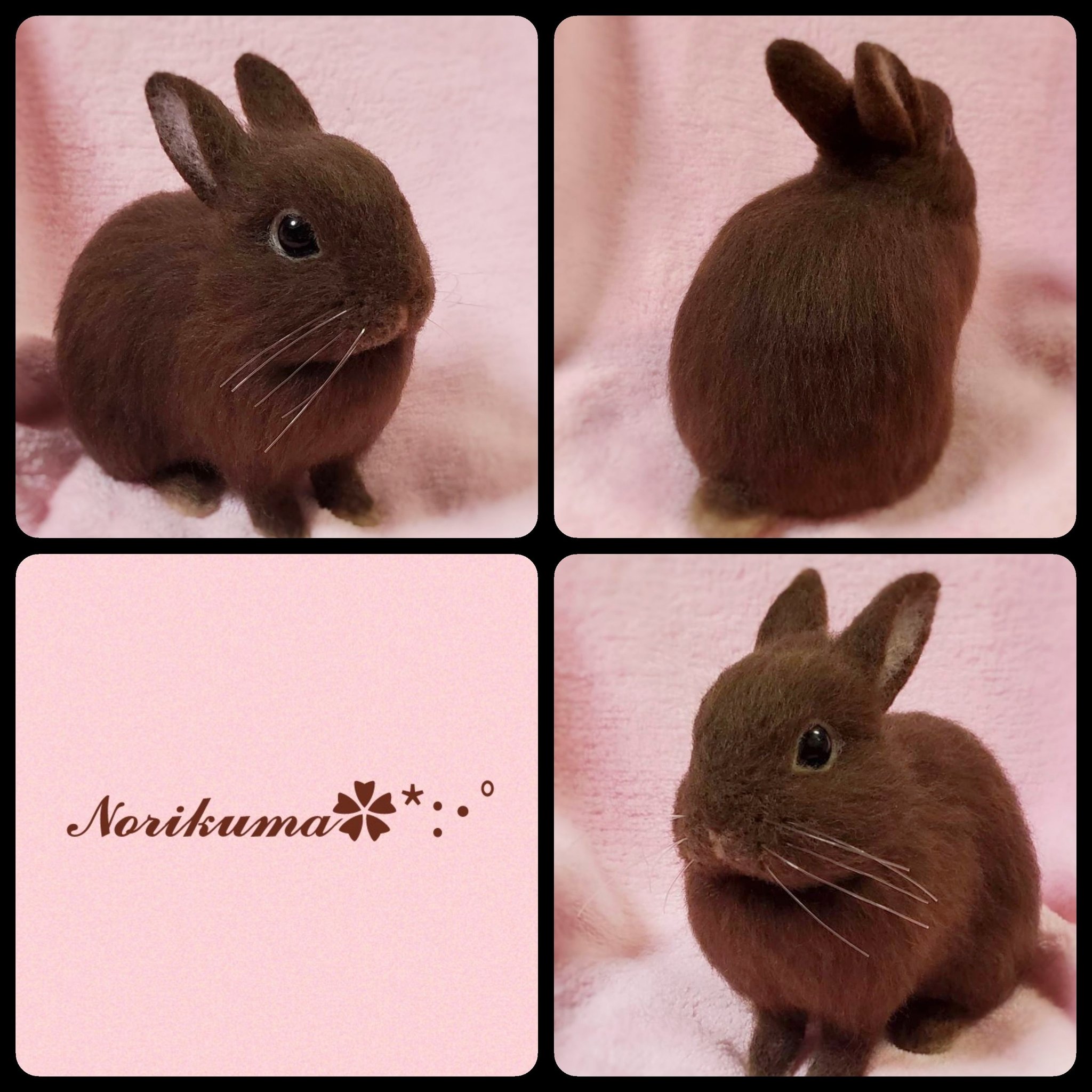 国内作家様　チョコレート色ねうさぎ　テディベア テディうさぎ 甘くて可愛いうさぎちゃん テディベア ぬいぐるみ