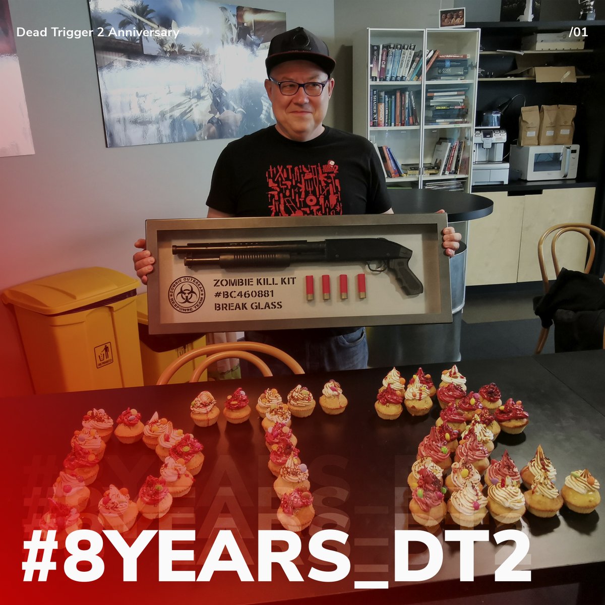 MADFINGERGames's tweet photo. Happy birthday Dead Trigger 2! 8 years since the release of everyone's beloved zombie shooter!
#deadtrigger2 #anniversary #8years_DT2 #party #madfingergames #Zombie #cake https://t.co/ymORCExSYe