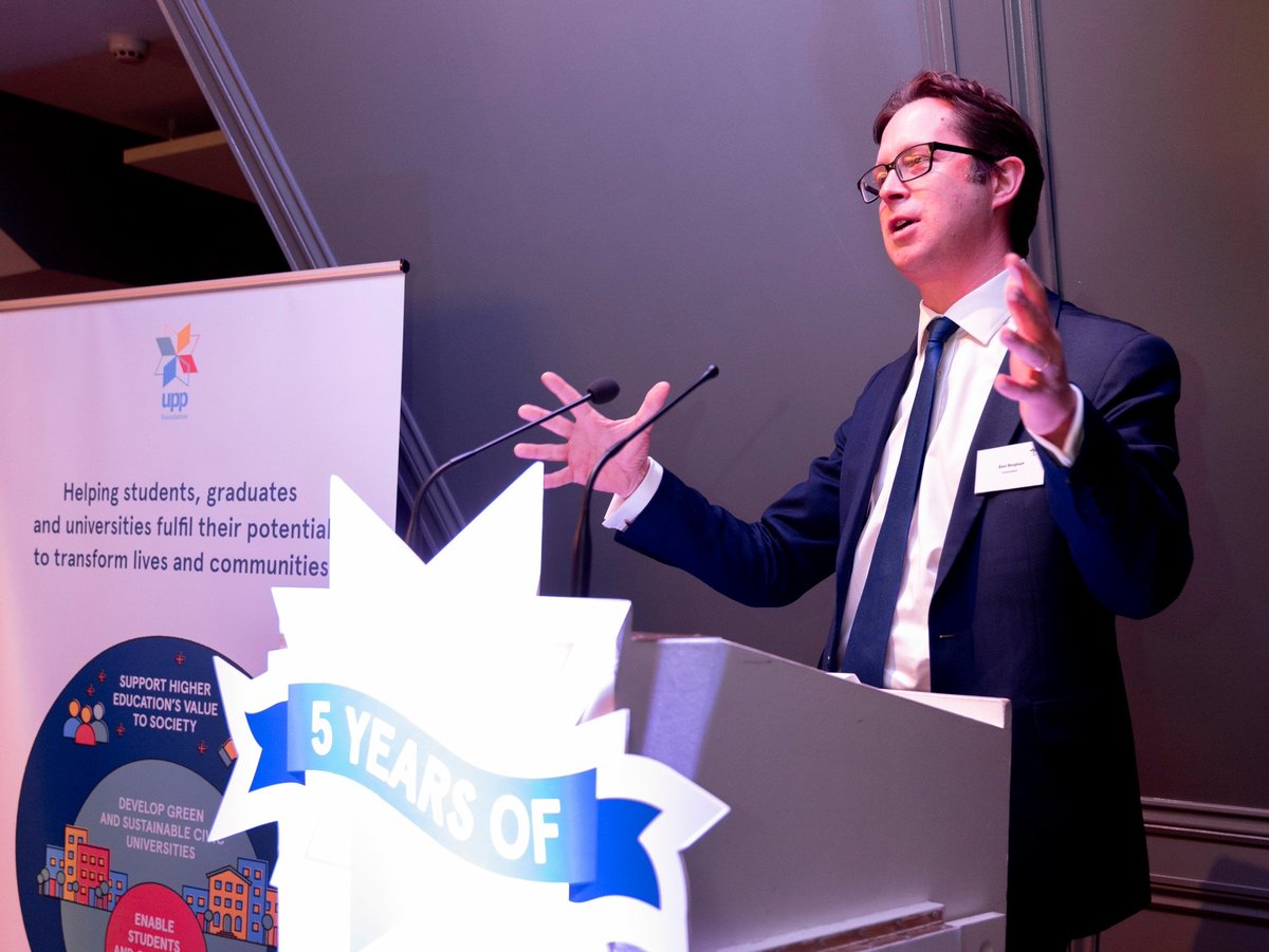 UPP_Foundation's tweet photo. “It is UPP Foundation’s work that is helping universities play a bigger part in broader society. When people who have had disruptive lives are given the opportunity to take their lives forward, it is the most heart-warming thing” - @ALEXBURGHART Minister for Skills #5yearsofUPPF https://t.co/OJdeF72C0Z