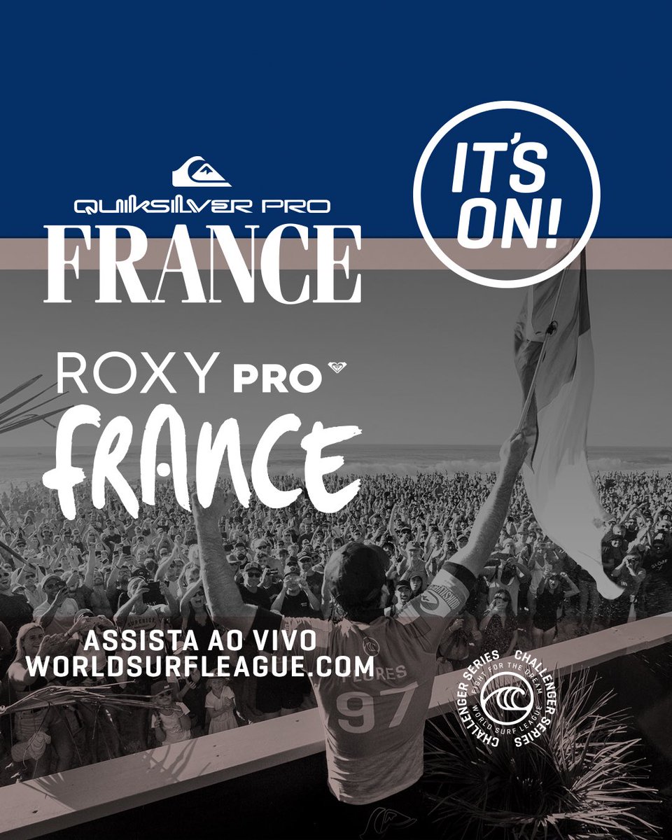 WSLBrasil's tweet photo. IT’S ON!
Acompanhe o #QuikPro ao vivo em https://t.co/cCES77imf4
#WSLBrasil https://t.co/qrgzQo1iGh