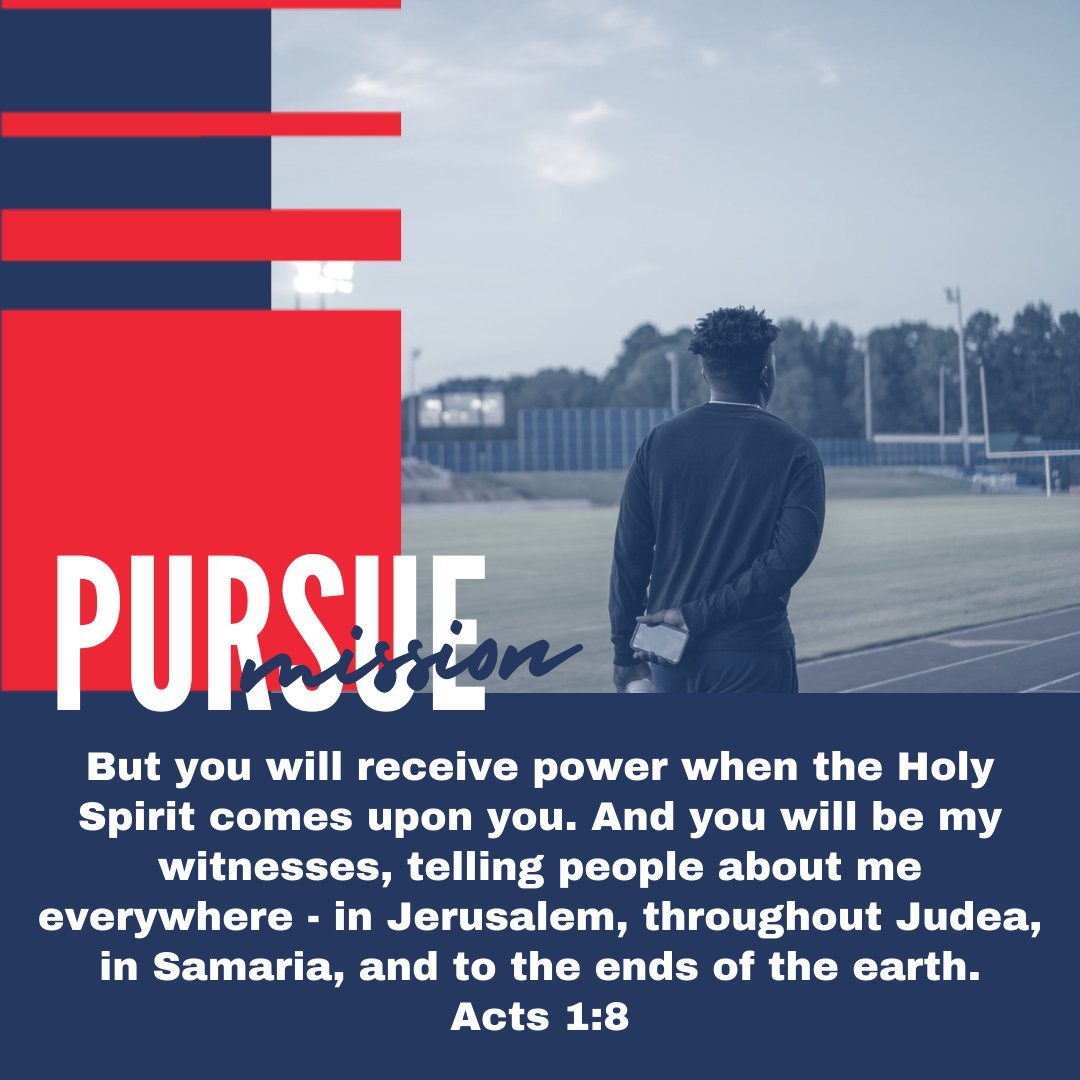 God is faithful! When He calls us to do His will, He will equip us with the tools necessary to get the job done. We just have to have faith and Trust the Mission.
#FCAPursue