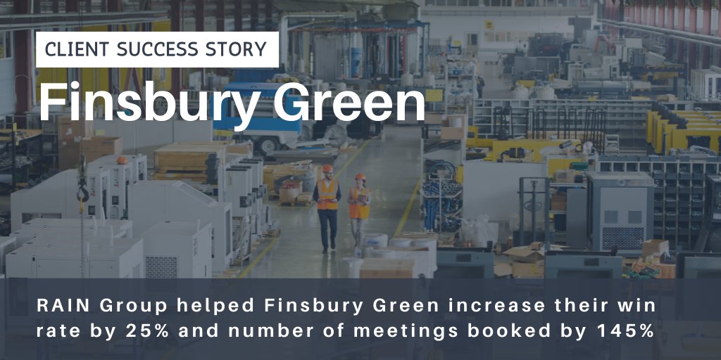vivek_rain's tweet photo. Finsbury Green increases win rate by 25% following @RAINSelling’s #salestraining. Find out how they did it here: https://t.co/PYvus2H85A #salestrainer #consultativeselling https://t.co/3VTSXPU5ew