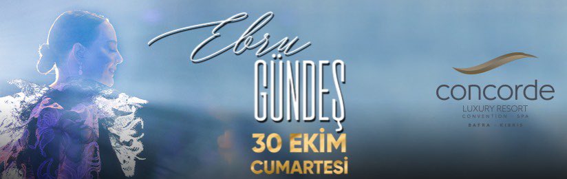 MFUTURiZM's tweet photo. @EbruGundes Concorde Luxury Resort Kıbrıs'ta siz değerli misafirlerimizle…

📆30 Ekim Cumartesi 
📍 Concorde Hotel KKTC https://t.co/ep8tdMeY9G