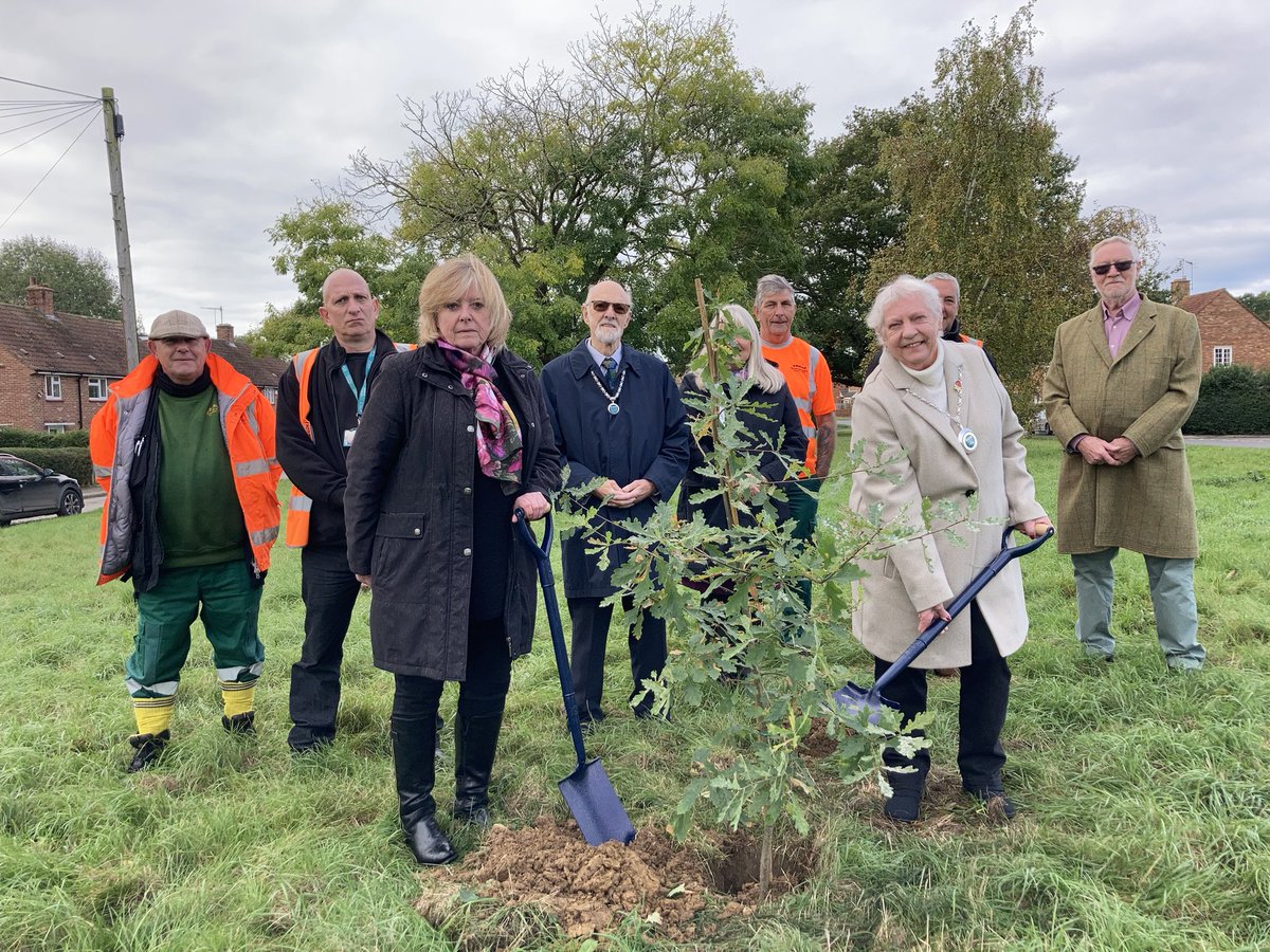 Delighted to plant a tree for the Queen’s Green Canopy in Edenbridge with Cllr McArthur. Hopefully the first of many across the District.