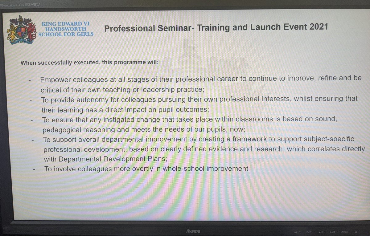 Miss_Goodyear's tweet photo. We are very excited to have launched our suite of Professional Seminars as part of our ongoing CPD programme. Seminar Leads have been treated to a free @CharteredColl membership and a copy of the brilliant Teaching Walk Thrus @teacherhead #letsgetthisshowontheroad #cpd #edcpd https://t.co/1CKrb1a4gB