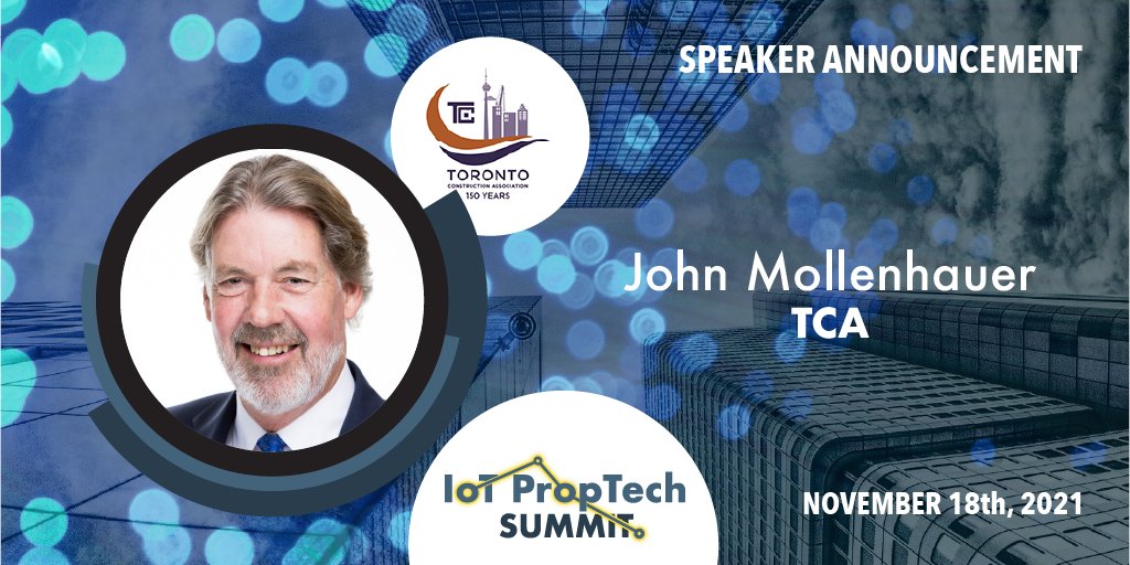 iotproptech's tweet photo. We are proud to announce that John Mollenhauer, President and CEO of @TCA_Connect will join #IoTPropTech 2021 as a speaker.

Register here: https://t.co/gtBKp0R3lL https://t.co/Gf52K29BJD