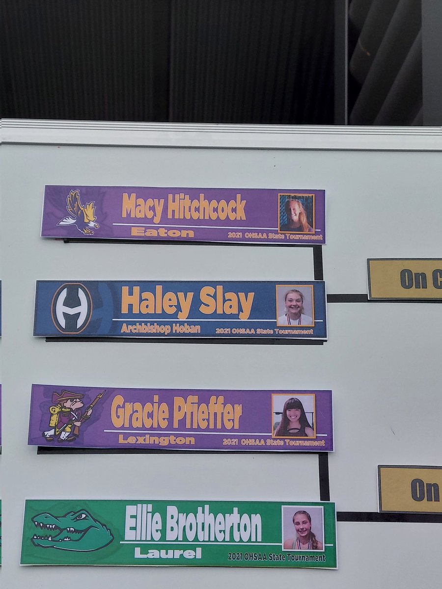 Haley Slay up at 9 a.m. against defending state champion. If anyone can do this, she can!!!