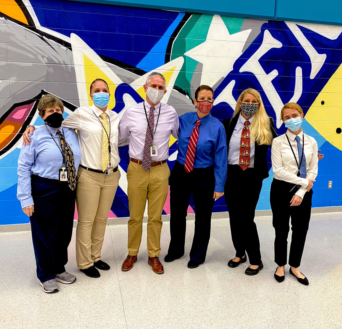 MsSalvador_CTE's tweet photo. It’s Costume Day @AFMSChargers and when one doesn’t want to dress up, we all will dress like Mr. Smith (including the scowl) 😆 Love my CTE family! #SpiritWeek https://t.co/1qy6TRFblz