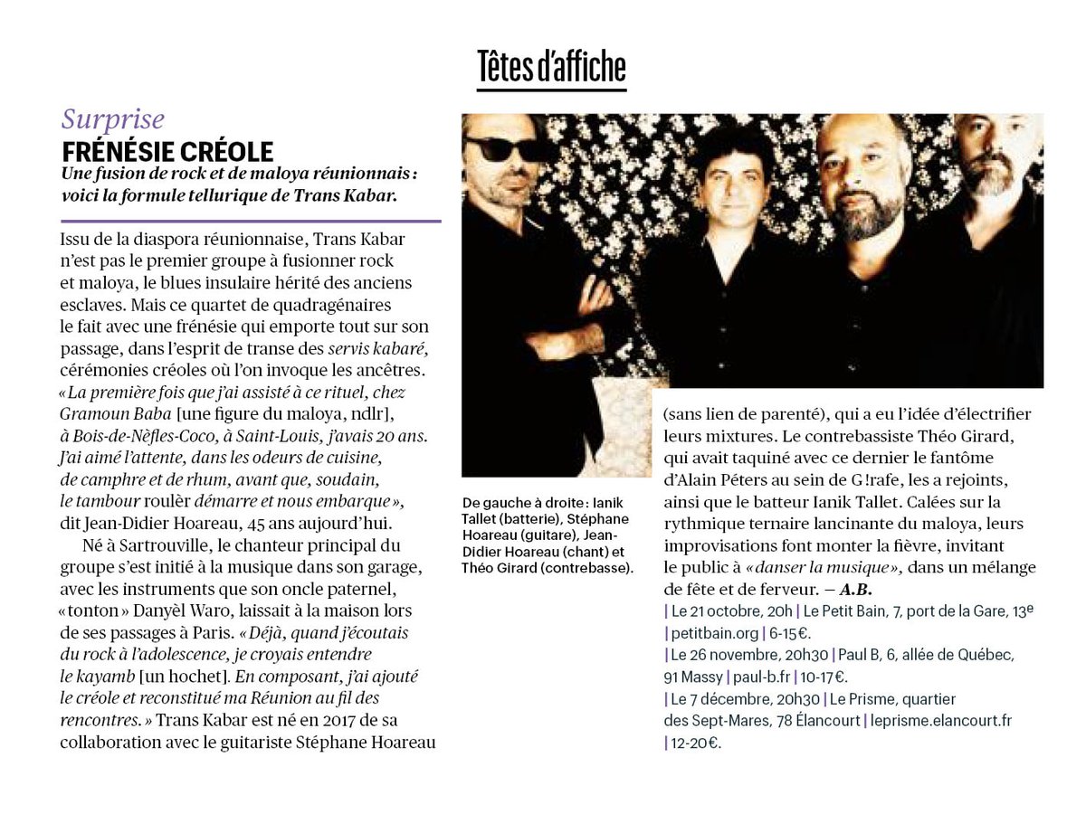 KabarTrans's tweet photo. Dans @TeleramaSortir ! 
@modulormusic @azimuthprod @CieDiscobole https://t.co/cnetVvuPDd