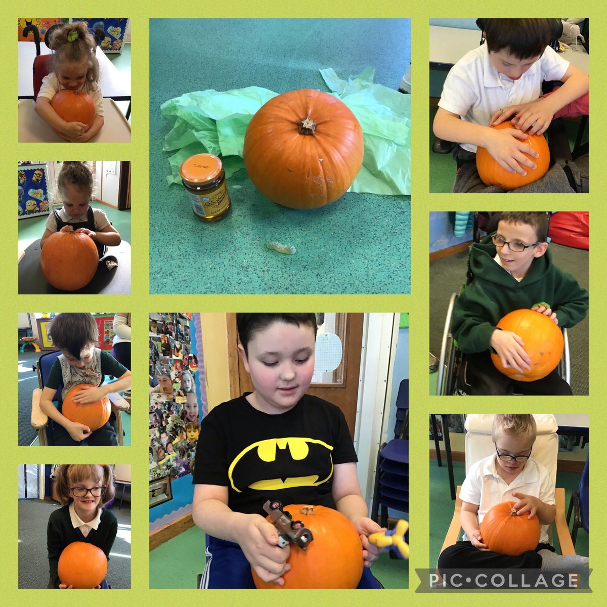 PenllergaerP's tweet photo. The pupils in PMLD enjoyed a sensory story about a pumpkin #PPSLLC #PPSPmld #PPSST https://t.co/z97Urniyce