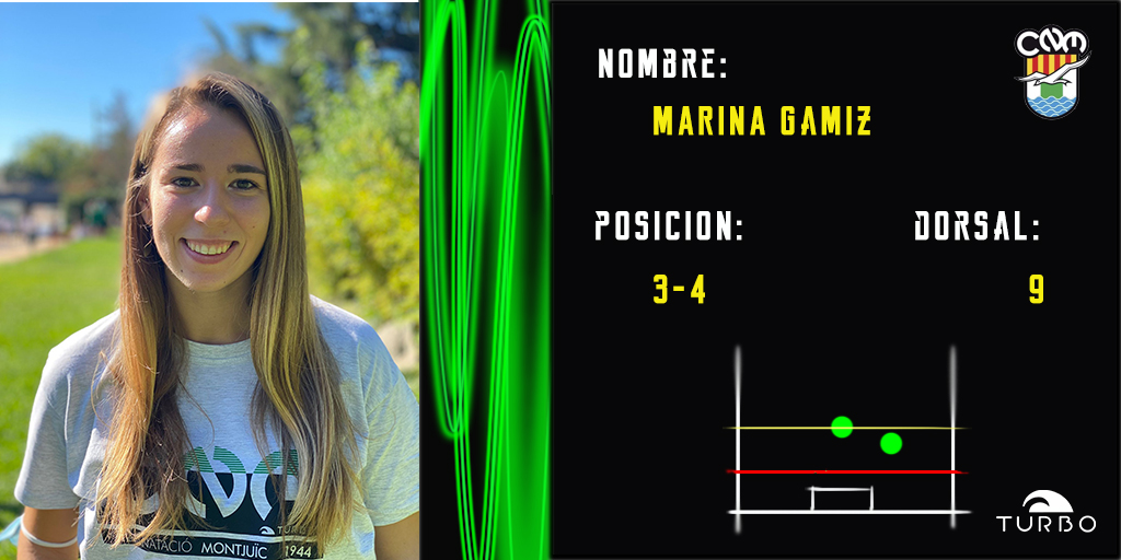 Casi roza la perfección, lleva el número 9⃣.
Así es <a href="/marinagamizz/">Marina</a> #NuevaJugadora para <a href="/CN_Montjuic/">CN Montjuïc</a> 
#Waterpolo #BalonAmarillo #Familia #Natura #Esport