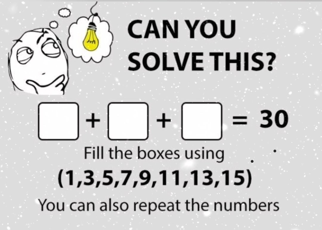 RereadBooks's tweet photo. https://t.co/NKtRu5ZUQ4
We are challenging the fans of the Twitter. Solve the sum!
#CriticalRoleSpoilers #CriticalRoleCampaign3 #CriticalRole #WWECrownJewel #LISA #DragRaceUK #dolar10 #SUNGHOON #mathtricks #magicmath https://t.co/5Hd2x2VVPy