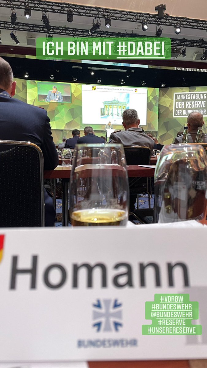 StOffzBw's tweet photo. Und ich bin mit #dabei
#vdrbw #Reserve #Bundeswehr @bundeswehrInfo #unsereReserve https://t.co/s0pYxPeeIJ