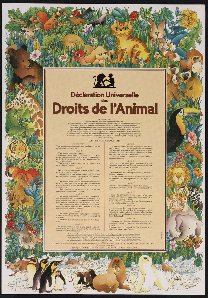 L'animal et le droit : à propos de la Déclaration universelle des