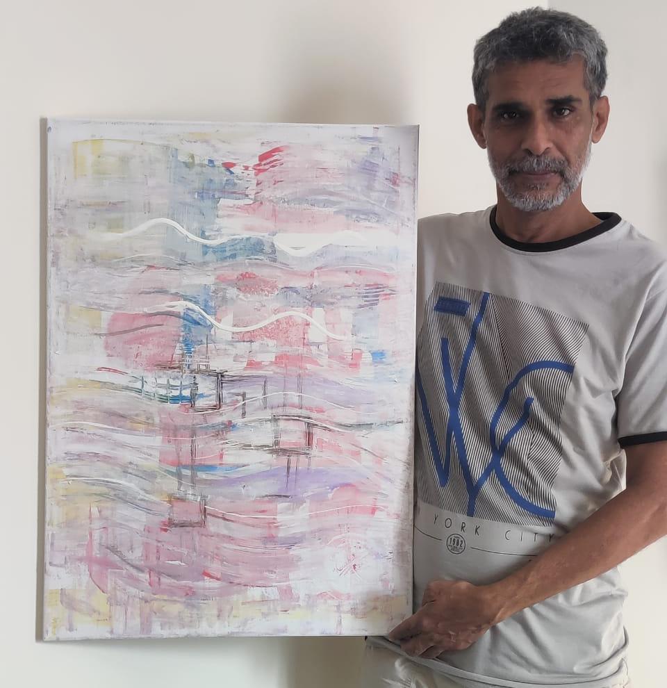 koushalchoudhry's tweet image. DC -2
Dimension : 50x70 cms
Medium : Acrylic on Canvas 
2021, Dubai.

My 2nd Non Object Painting on cotton Canvas after coming to Dubai from my series DREAMS CONNECTED.

#PAINTING #NONOBJECT #ABSTRACT #ART #PHOTOOFTHEDAY #CONTEMPORARYART #AMAZINGART #PAINTINGOFTHEDAY #KOUSHALART