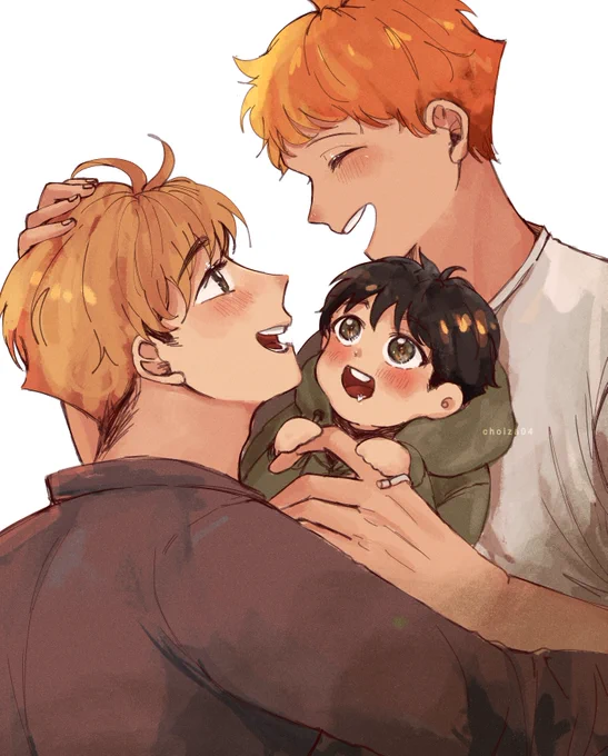 day2: single dad (atsumu) 🌻

#atsuhinadomesticweek
#侑日 #atsuhina 