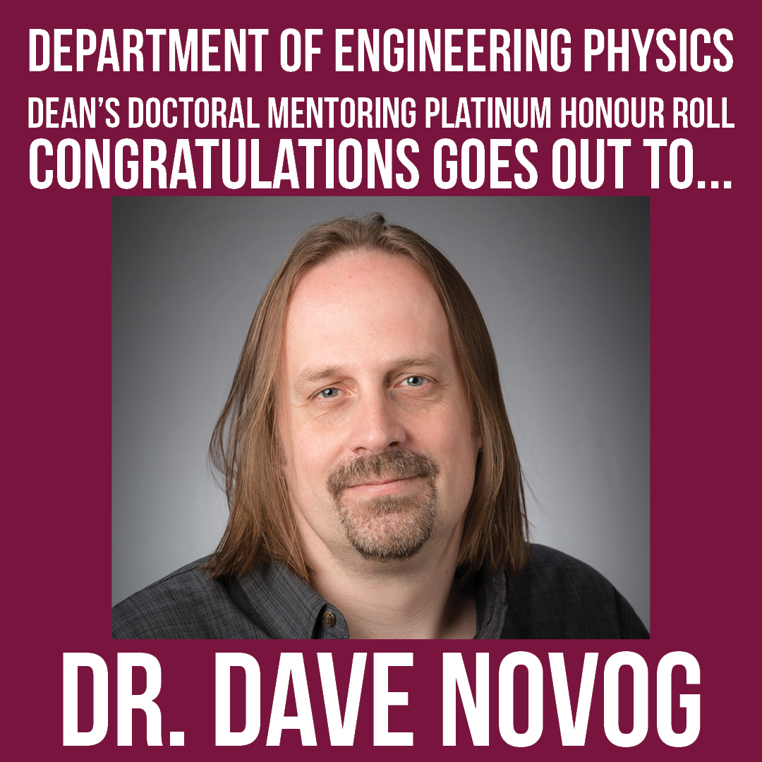 macengphys's tweet photo. To conclude Nuclear Science Week please join us in congratulating Dr. Dave Novog who received the Dean’s Doctoral Mentoring Platinum Honour Roll!
#macengphys #maceng #thinkengineering #research #nuclear #nuclearengineering https://t.co/FTHqeDF8jC