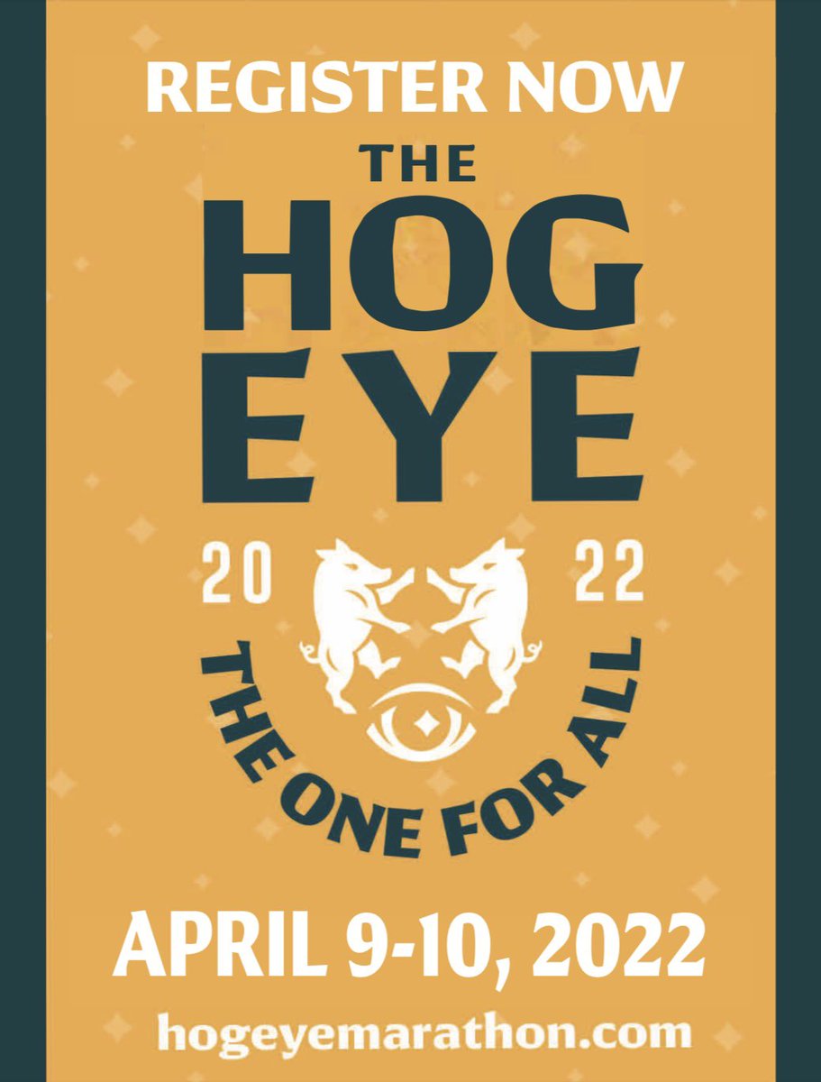 Now is the time! Click here to register: app.regwiz.io/register/hogey… #hogeyemarathon #theoneforall #running #runners #motivation #training #marathon #halfmarathon #runchat #races #relay #5k #10k #springdale #arkansas