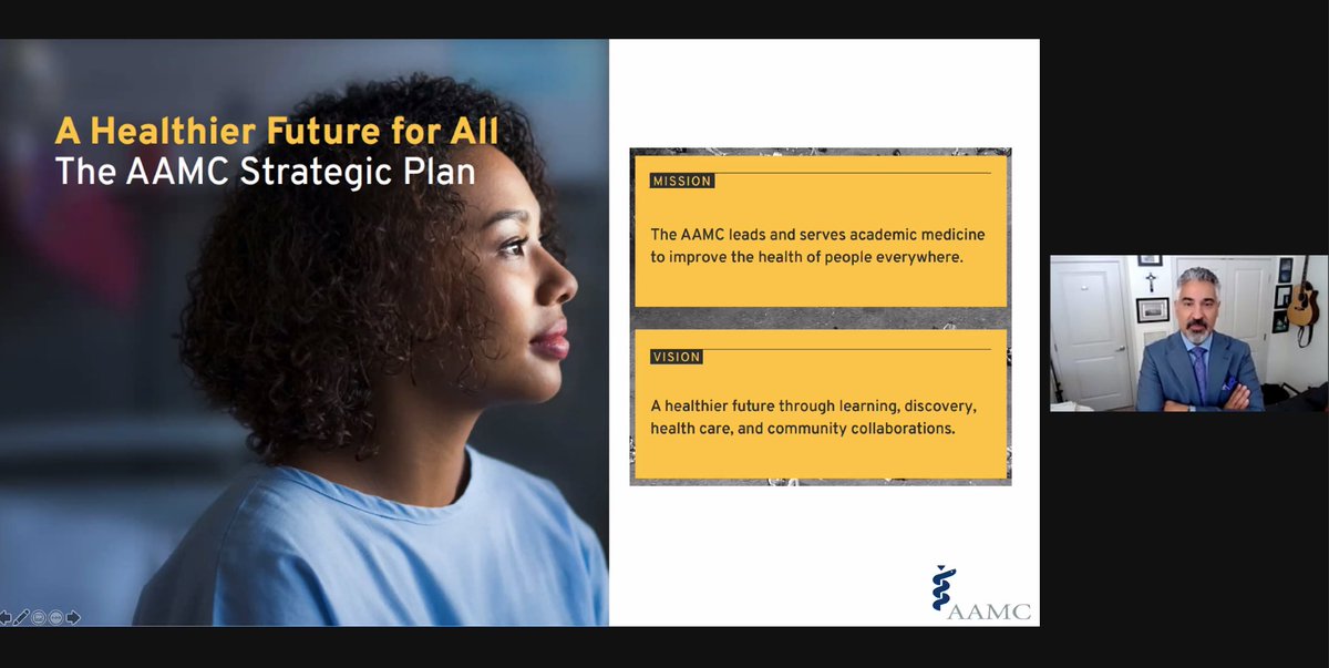 WCMVirtualCare's tweet photo. Our second @WCMVirtualCare #VHCSymposium speaker Dr. Atul Grover (@AtulGroverMD), inaugural Executive Director of the @AAMCtoday Research and Action Institute, is leading a discussion on how we can bring #AcademicMedicine into the 21st Century. https://t.co/dOMaZPcmRJ