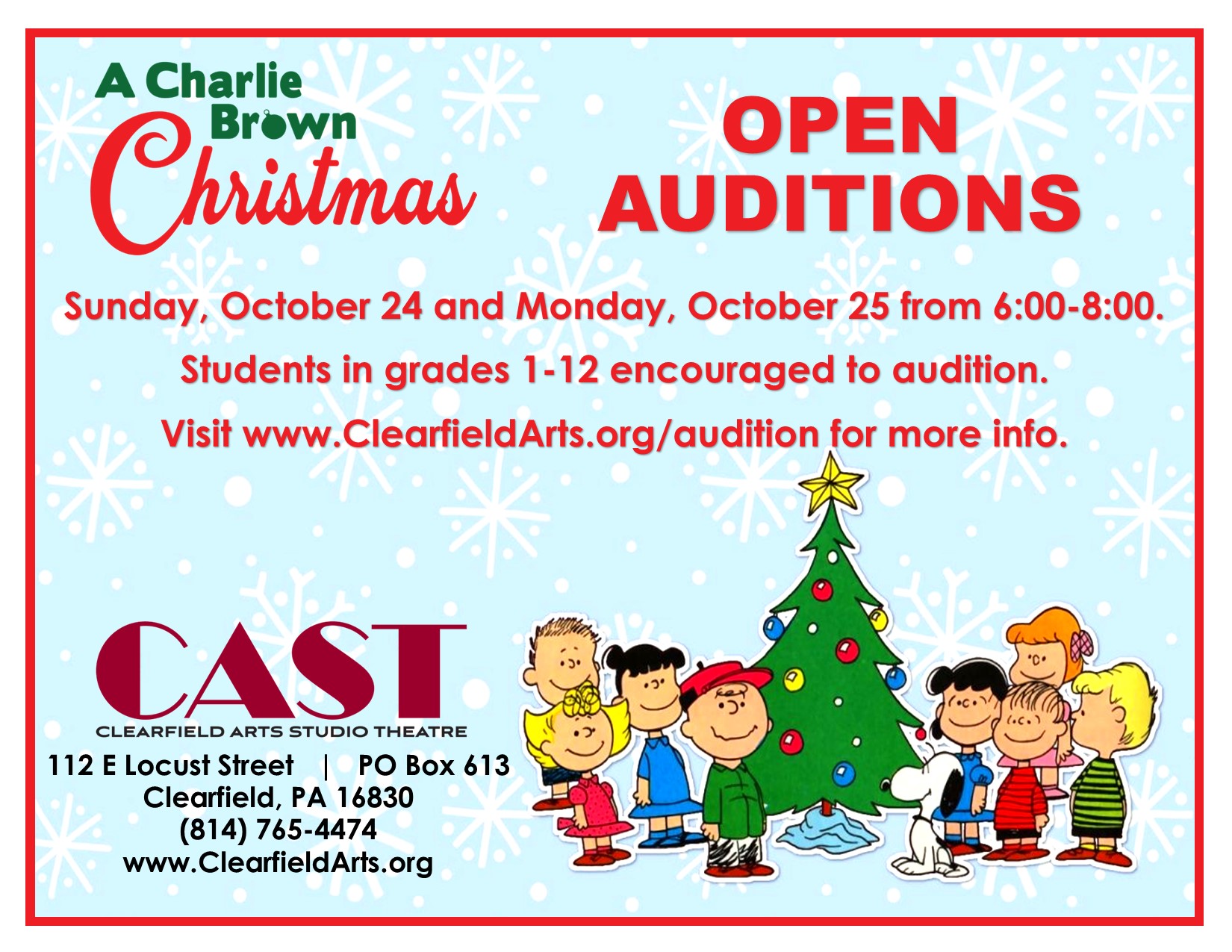 Free Christmas Dinner 2022 Clearfield Pa Cast (@Clearfieldarts) / Twitter