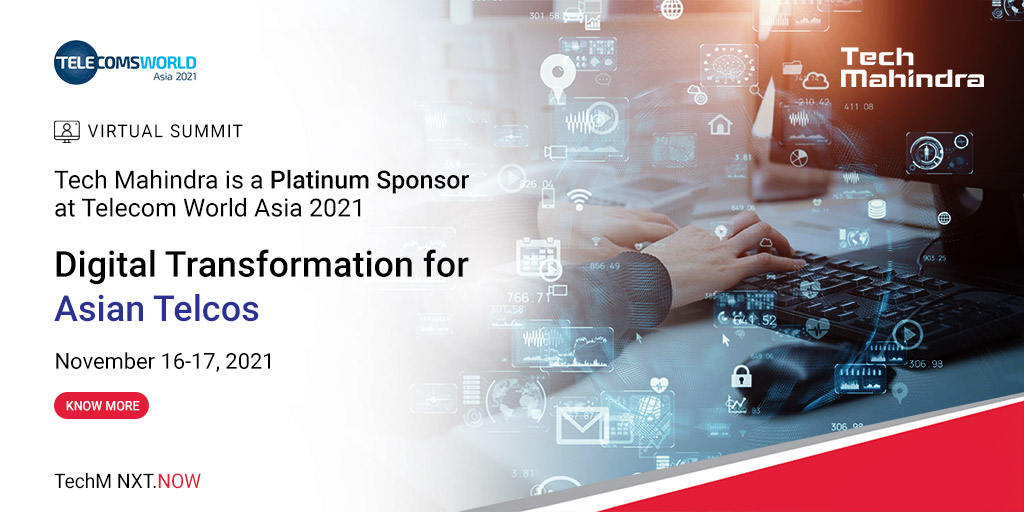 tech_mahindra's tweet photo. We are extremely excited to announce @tech_mahindra as a Platinum Sponsor at Telecom World Asia (TWA) 2021.

Join us on 16th and 17th November to learn more about #DigitalTransformation for Asian Telcos.

Know More: https://t.co/1VVMRHp3mH

#TechMNxTNow https://t.co/gXn78uGw7P