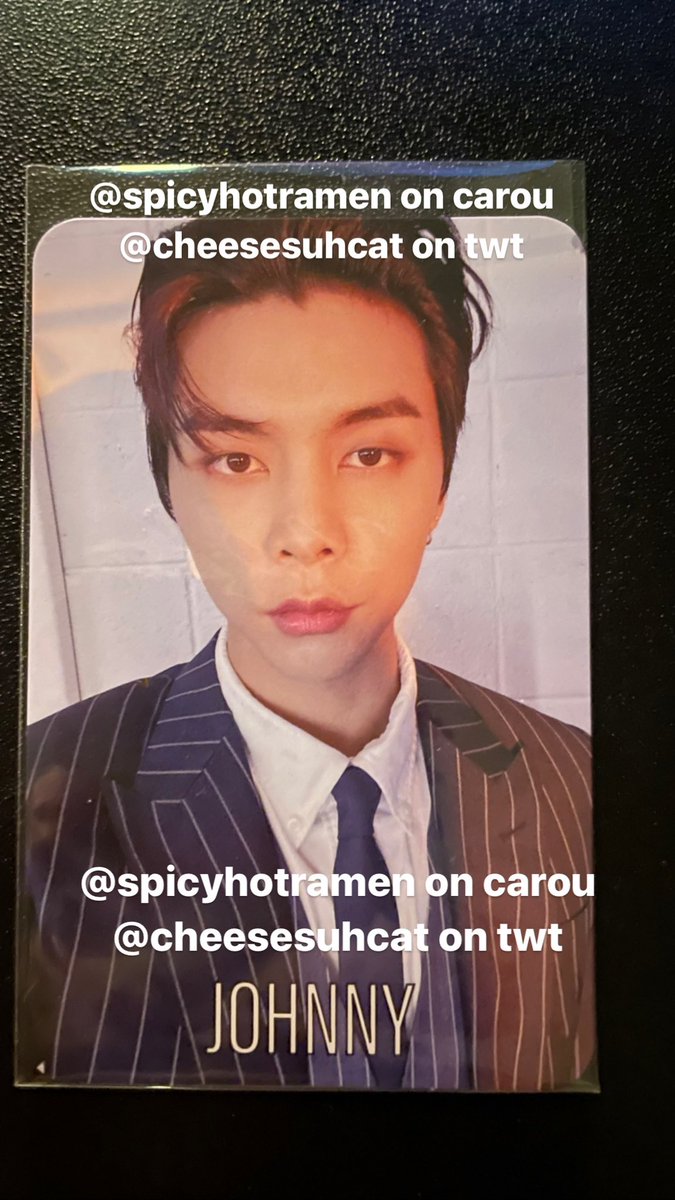 cheesesuhcat's tweet photo. [WTS] JOHNNY PCS

2nd player kihno: RM65
1st player kihno: RM60
Arrival kihno: RM50
Loveholic A Ver: RM70

All price INCLUDE POSTAGE!
Pm me for more details n pic/vid proofs! #pasarNCT #pasarNCTmy https://t.co/rq4fLmytpI