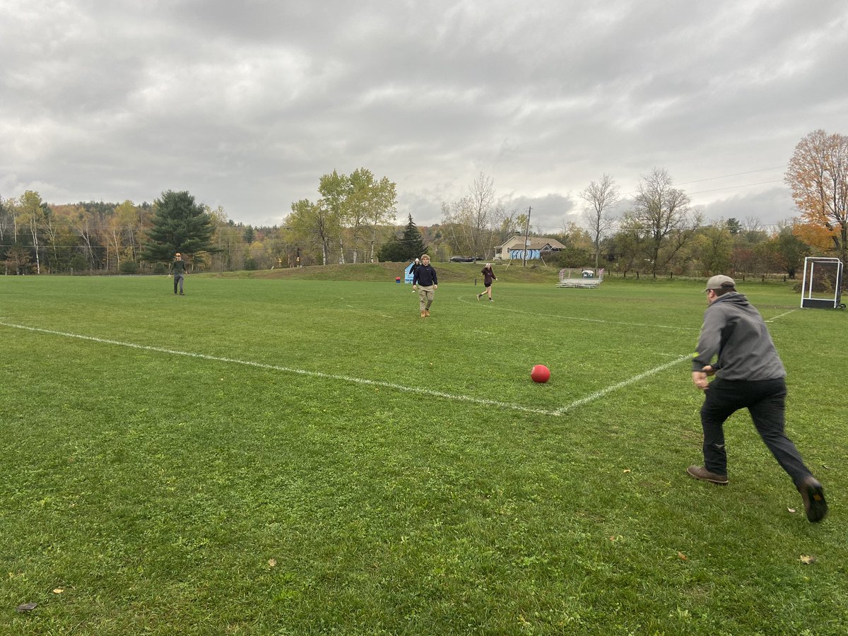 Krullsworld's tweet photo. Tech Seminar Fridays are advisory. A much needed movement break with some kickball. #hardworkinkids #choosingtheirownpath https://t.co/NdgwgyGGZC