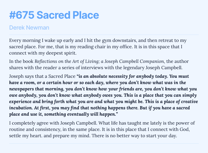 #675 Sacred Place