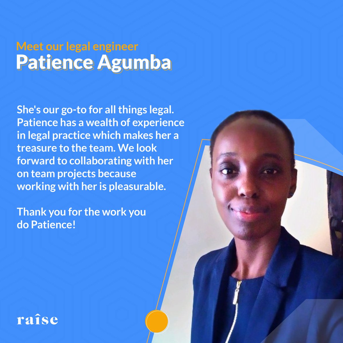 getraise's tweet photo. We appreciate you Patience, thank you for the work you do.
#RaiseSimple #SuperTeam https://t.co/Vb81TEgZS0