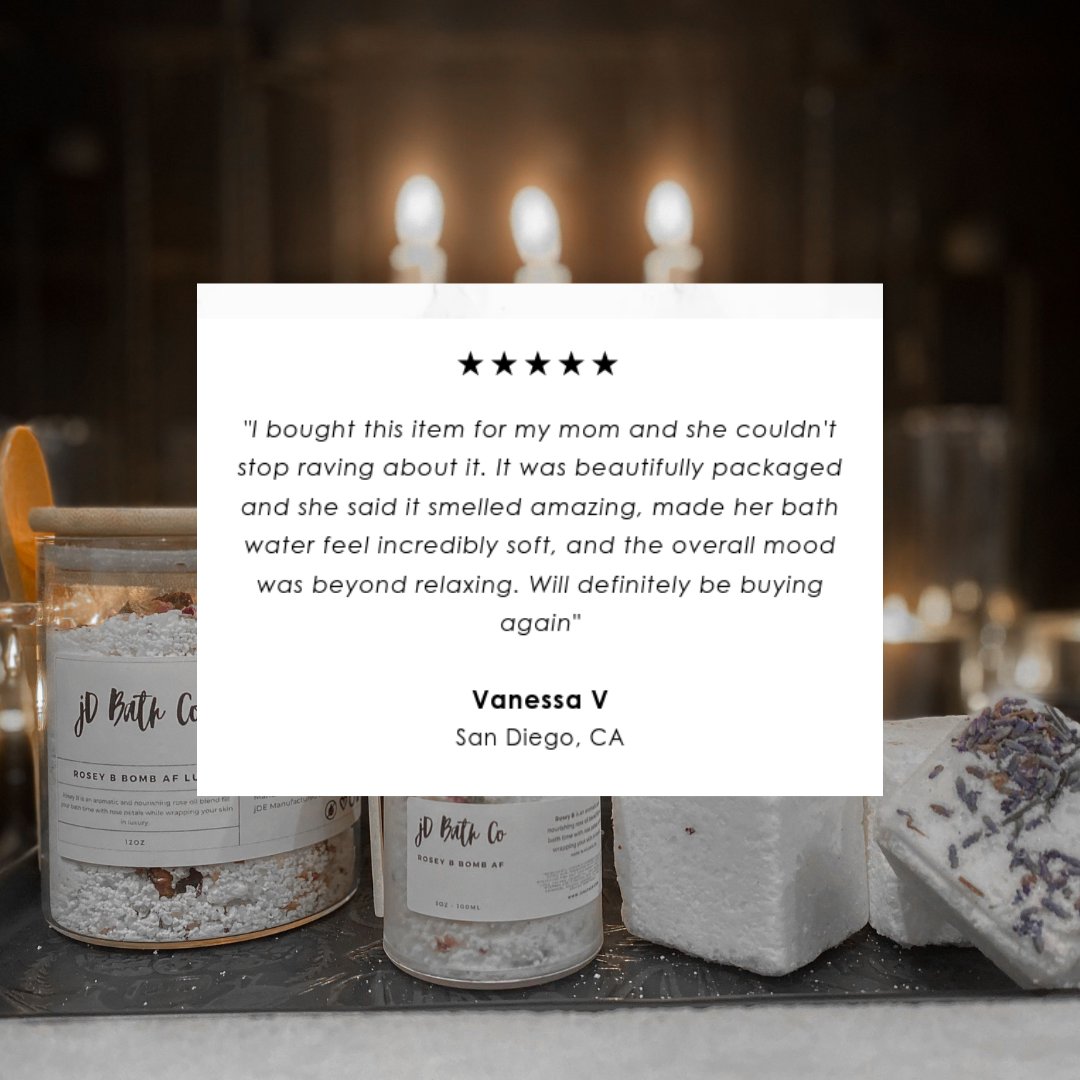 jdbathco's tweet image. Some #BombAF love! 💞

A bath bomb that makes leaves your skin feeling better afterward? Here for it!

Do you love your jDBC? We'd love to hear from you! Leave us a review!

jdbathco.com/products/bomb-…